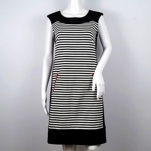 Leslie Fay Sleeveless Stripe Dress